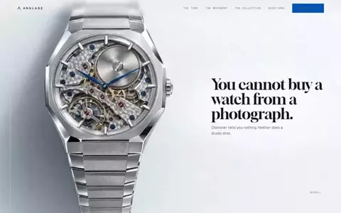 Anglage website by Perception System