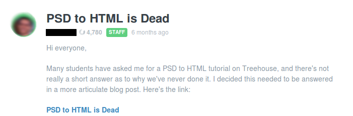 PSD To HTML is Still Alive