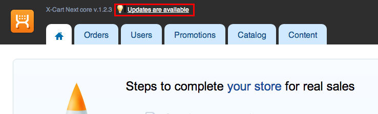 Updates are available buttons Updates are available buttons