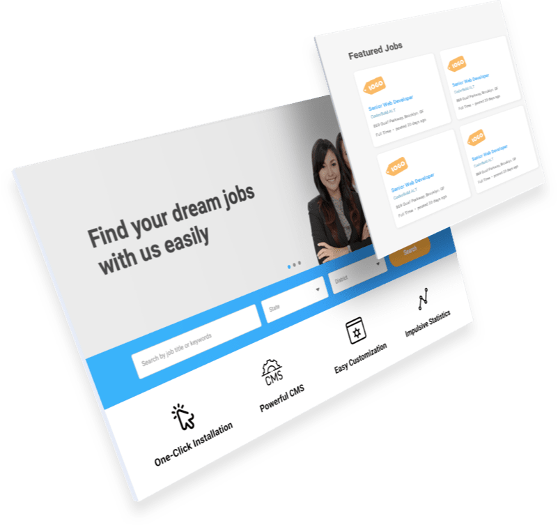 wordpress job board admin theme