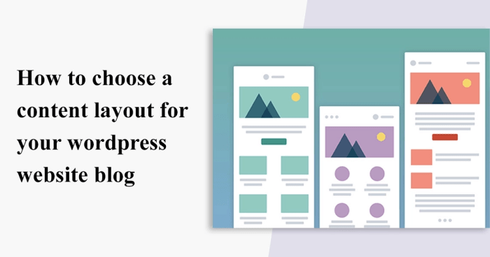 content layout for wordpress website blog