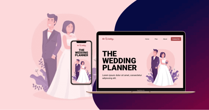 Examples to Create an Outstanding Wedding Planner app or a website