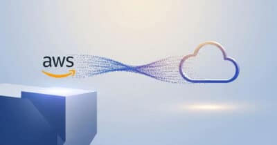 Aws Logo Connecting To A Cloud Icon, Symbolizing Serverless Application Development