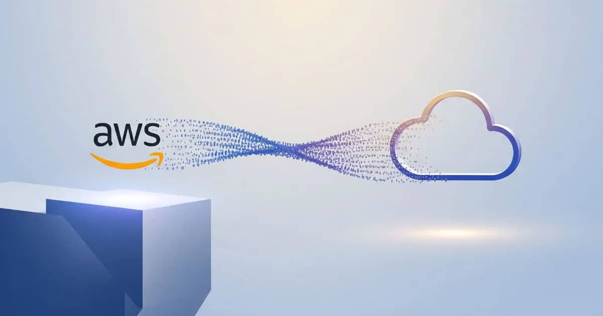 Aws Logo Connecting To A Cloud Icon, Symbolizing Serverless Application Development